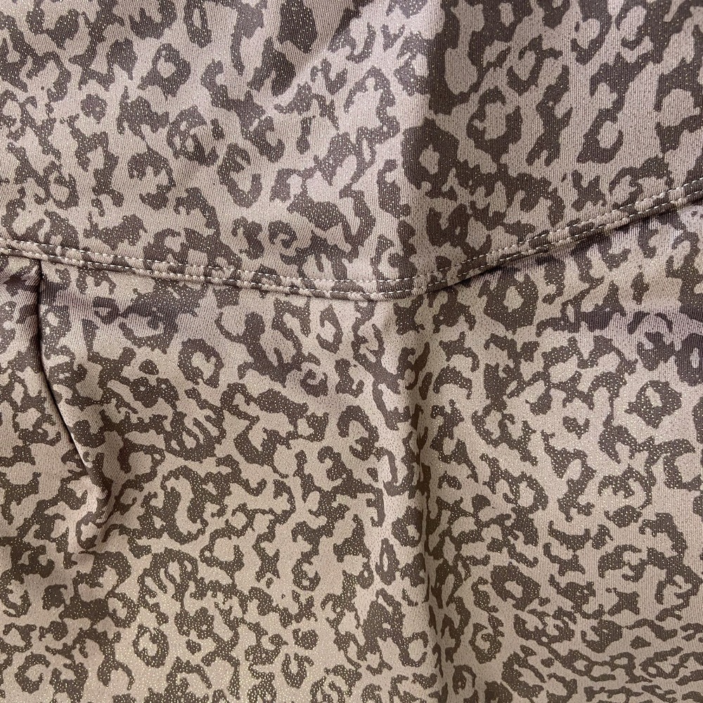 Mono B Women's XL Gold Foil Leopard Print Sports Bra & Leggings Set NEW Curvy‎ - Picture 3 of 10